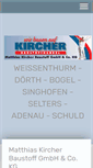 Mobile Screenshot of kircher-baustoffe.de